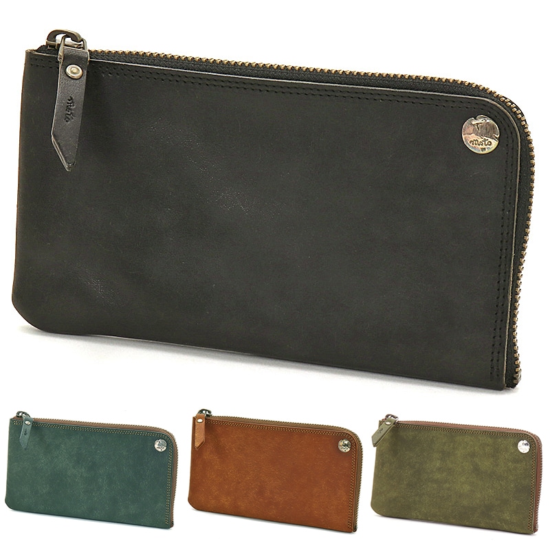 モト MOTO L ZIP LONG WALLET Lジップロングウォレット L字ファスナー