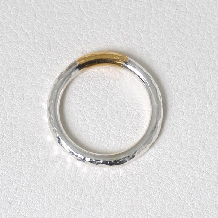 モト MOTO 月と太陽リング TSUKI TO TAIYO RING （999SILVER&K24 GOLD