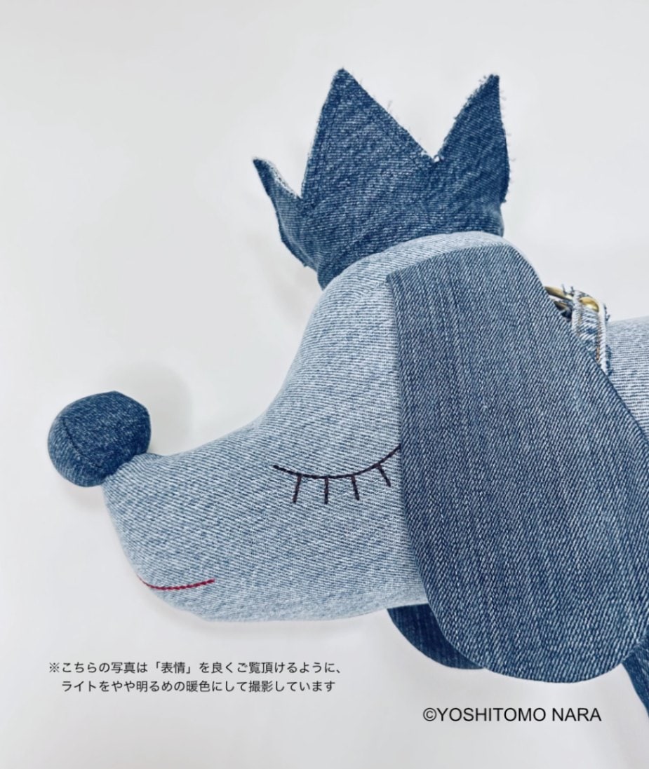 奈良美智 ぬいぐるみ [PUP KING DENIM] ｜ラムフロム - アートグッズ