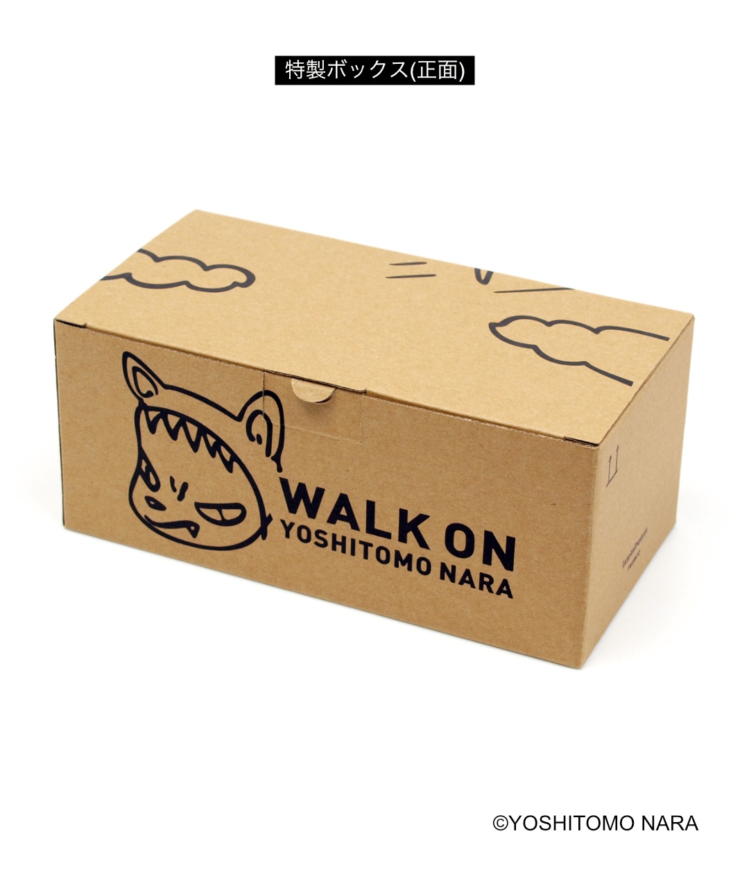 奈良美智 パタパタクロック [WALK ON(ブルー)]｜ラムフロム - アート