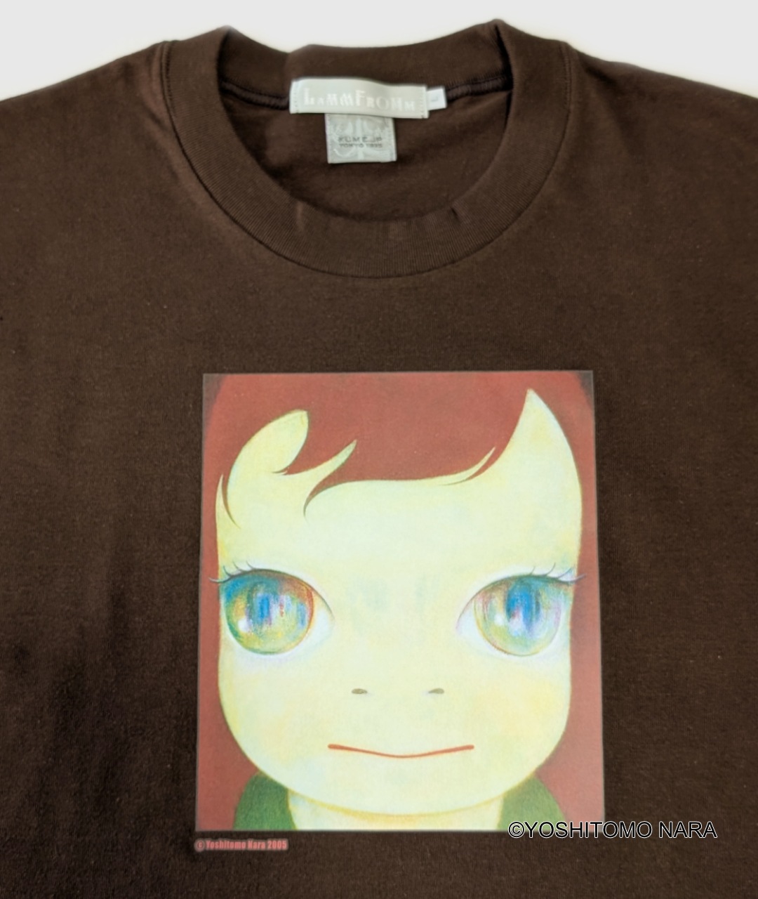 奈良美智 Tシャツ [TIKI TIKI BAMBooooS(チョコレート)]｜ラムフロム