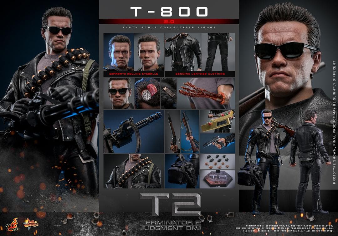ホットトイズ 1/6 『ターミネーター2』 T-800（2.0版）MMS795