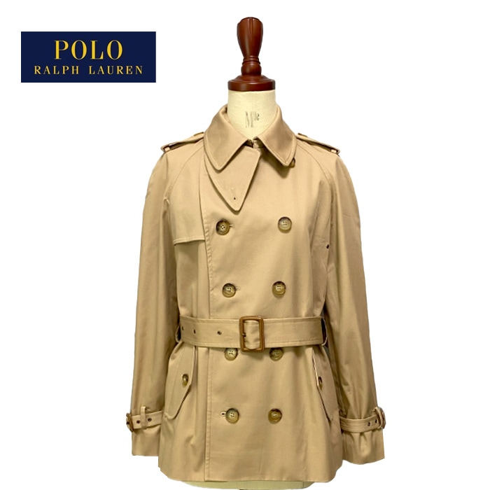 ポロ ラルフローレンレディース ダブルブレステッド トレンチコート