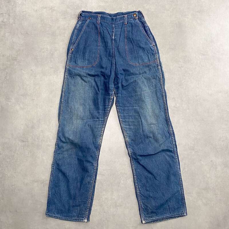 60's JEANIES by BLUE BELL DENIM RANCH PANTS 60年代 ブルーベル