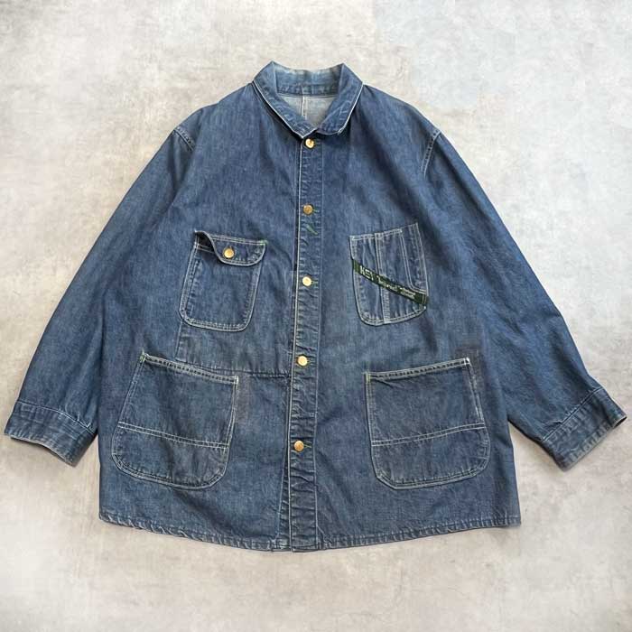 VINTAGE 50's KEY IMPERIAL DENIM CHORE JACKET ヴィンテージ 50年代