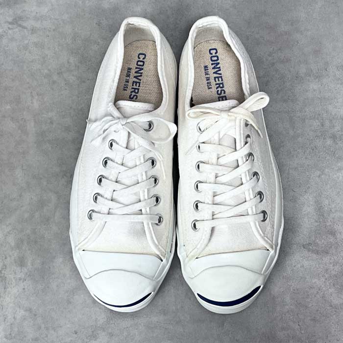 90's CONVERSE JACK PURCELL DEAD STOCK Made in USA WHITE/5.5(24.5cm