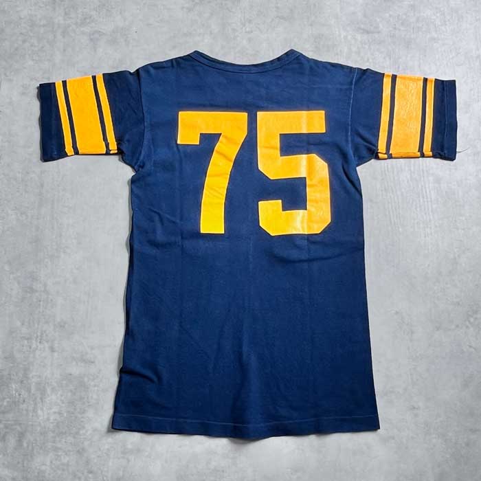 70's CHAMPION FOOTBALL T-SHIRTS M/NAVY Made in USA 70年代