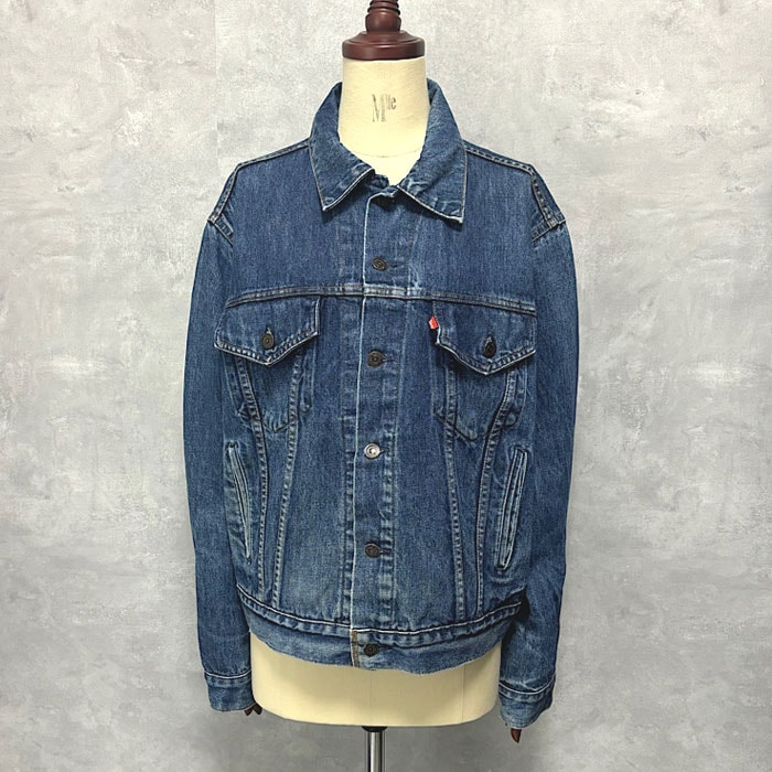 80's LEVI'S 70506-0216 Denim Trucker Jacket SIZE/48 Made in Canada