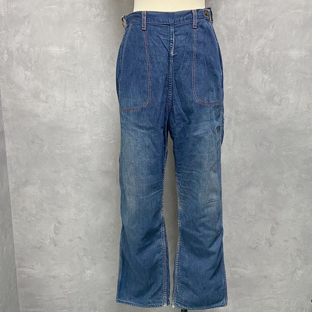 60's JEANIES by BLUE BELL DENIM RANCH PANTS 60年代 ブルーベル