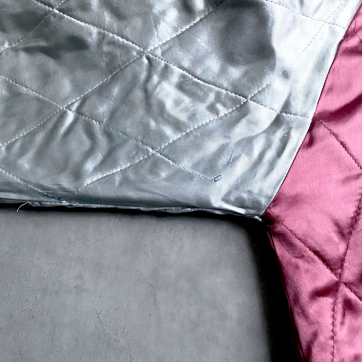 Vintage 50's Japanese Souvenir Reversible Eagle&Tiger Satin