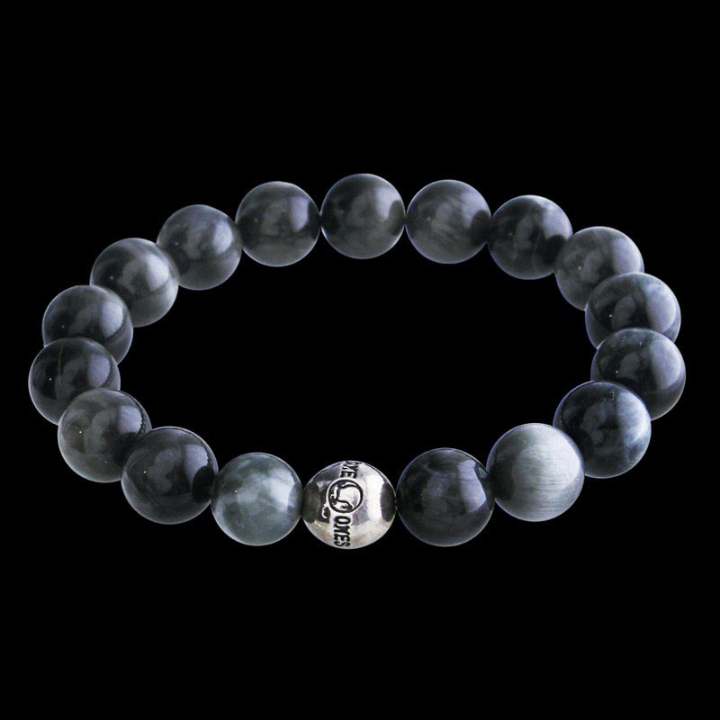 ロンワンズ ロゴ ビード シャイニーオニキス (10mm) ブレスレット