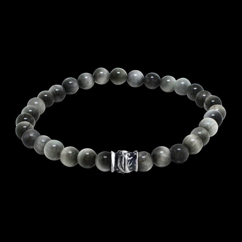 ホーク ビード (S) マットオニキス (6mm) ブレスレット | メイティング