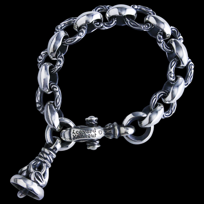 ヘロン ウィズ 1クレーンベル (M) ブレスレット (レナードカムホート