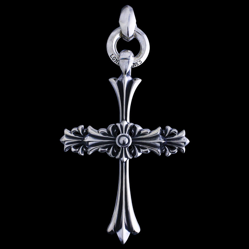 クロム クロス ペンダント ウィズ IDリング リンクド シルク | すべて