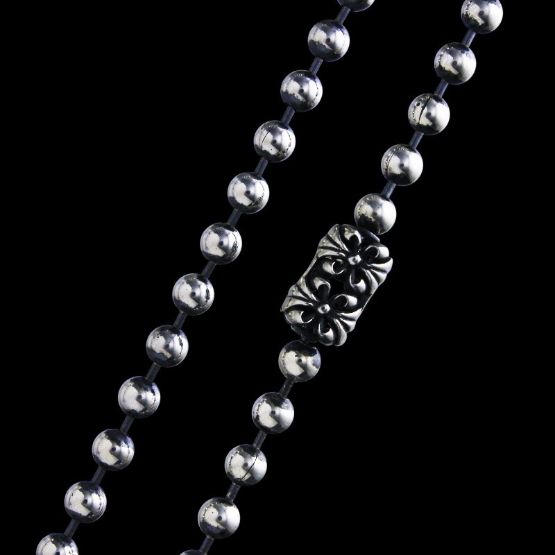 4mm ボール チェーン ウィズ クロム クロス コネクター | メイティング