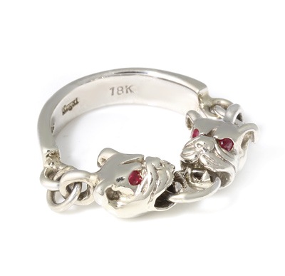 ロイヤルオーダー MINI PIT BULL w/ Ruby EYES 18K WHITEGOLD 詳細