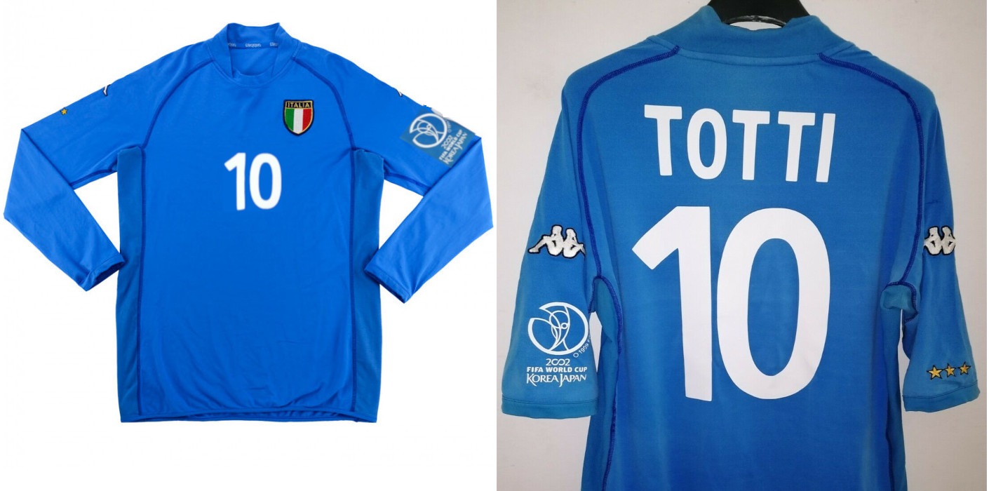 世界市場独占・超貴重！2002年日韓W杯 イタリア代表・オフィシャル左袖