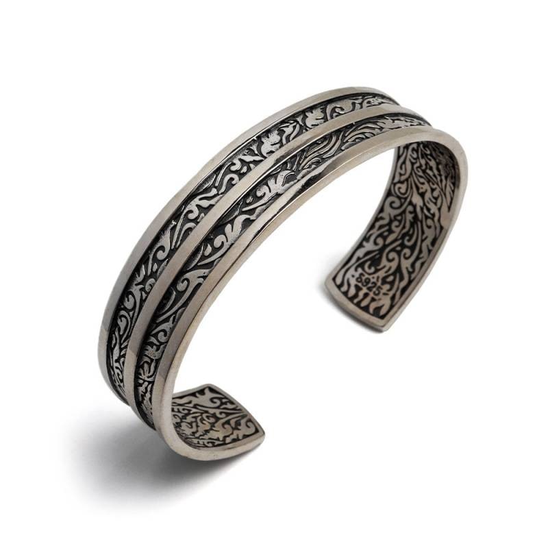 シルバー925 アラベスクバングル ライン [bs226] | スタイルで探す