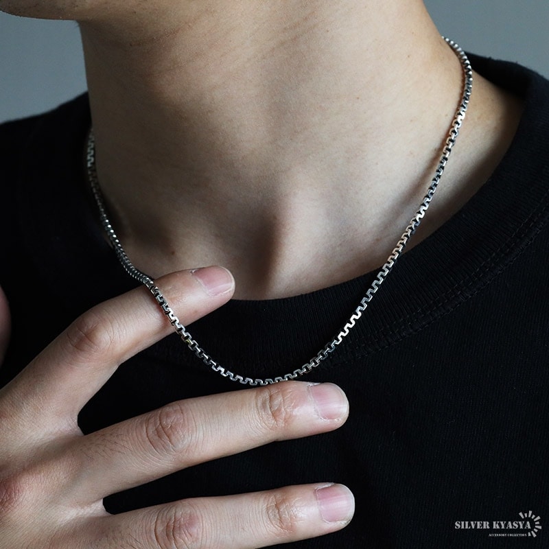 シルバー925 デザインチェーンネックレス [ns214-50cm] | スタイルで