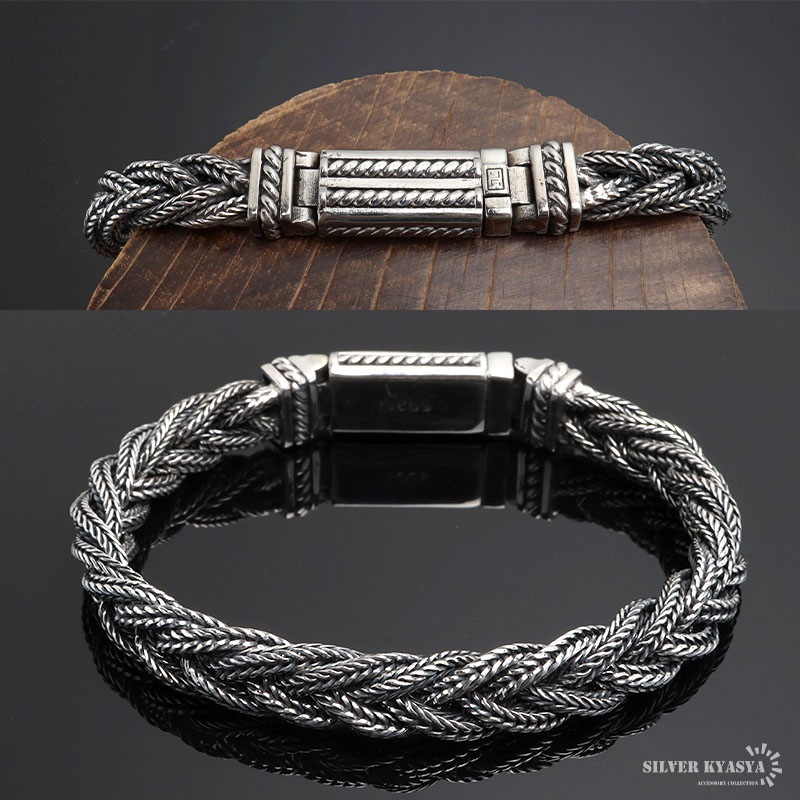 シルバー925 編み込みブレスレット [bs286] | ブレスレット,シルバー