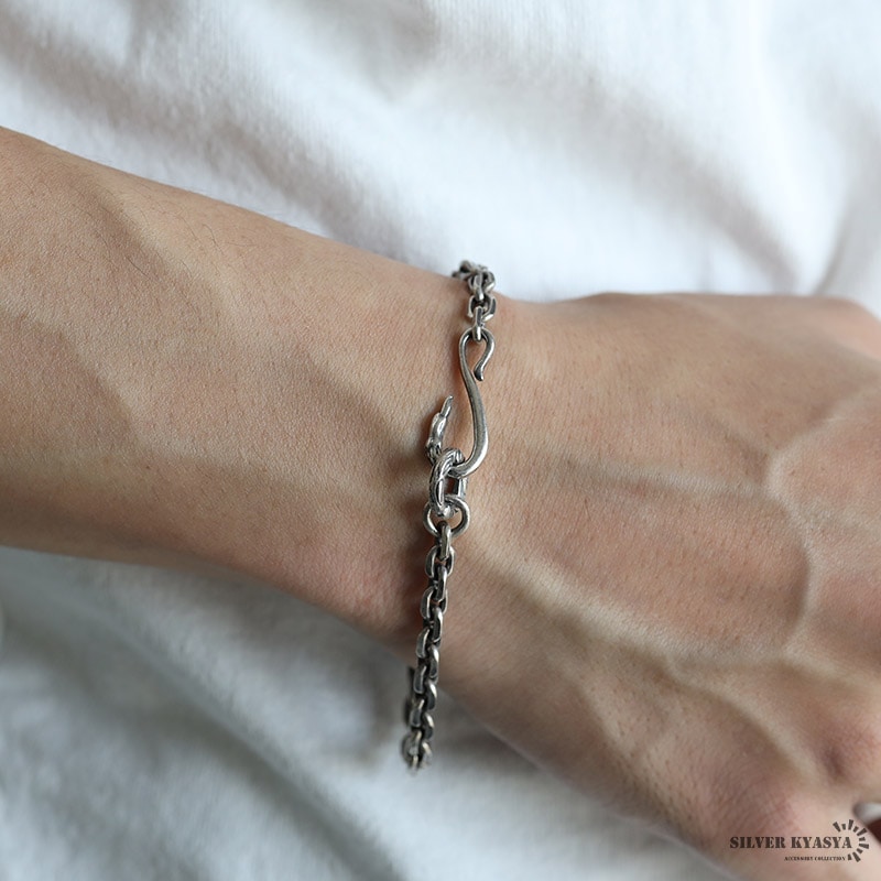 シルバー925 イーグルフックブレスレット [bs224] | スタイルで探す