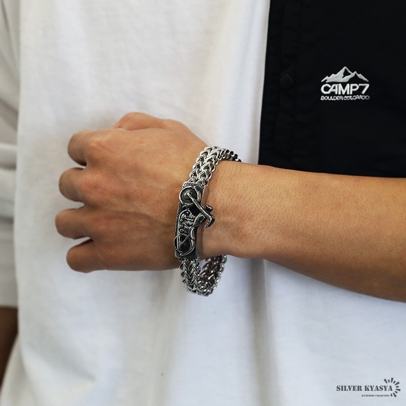 ステンレス バイクモチーフブレスレット [b632] | スタイルで探す,迫力