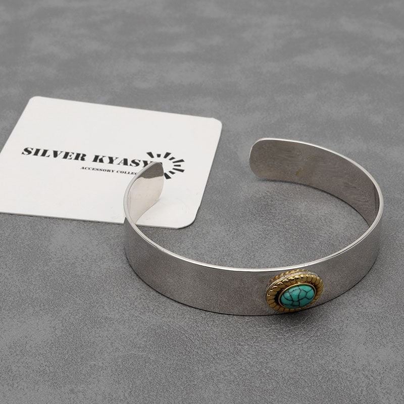 シルバー925 ターコイズバングル [bs207] | スタイルで探す,シンプル