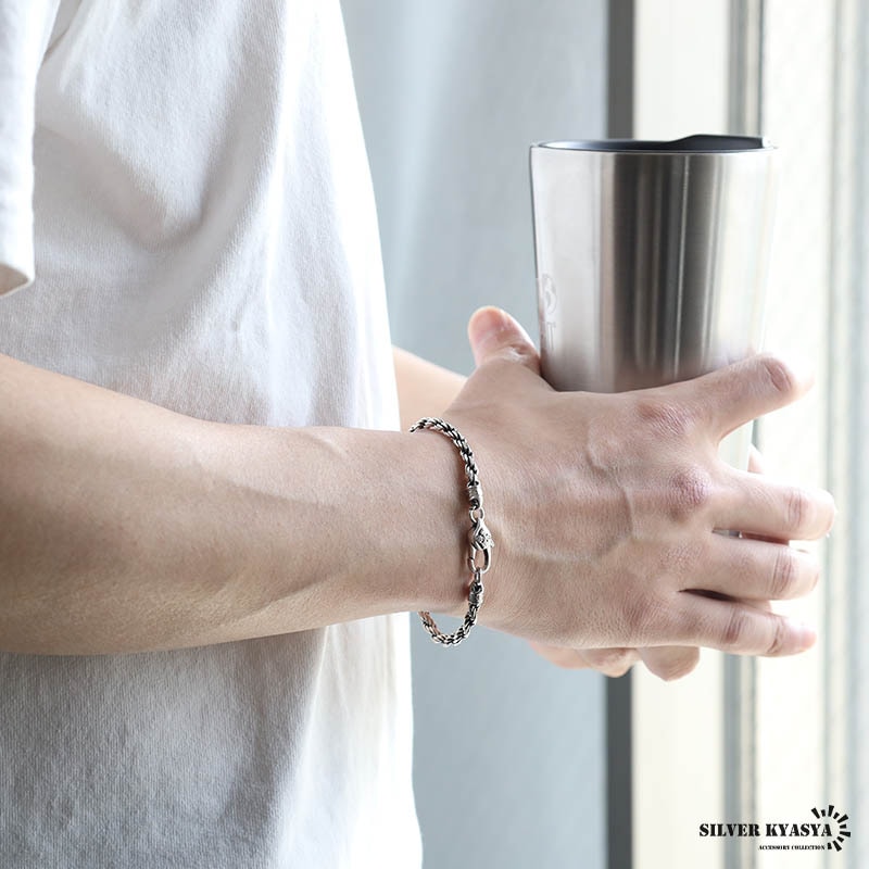 シルバー925 ロープチェーンブレスレット [bs251-4mm] | スタイルで