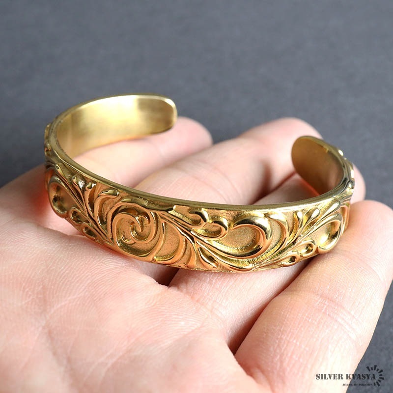 ステンレス 唐草バングル [b106] | バングル,ステンレス | SILVER KYASYA