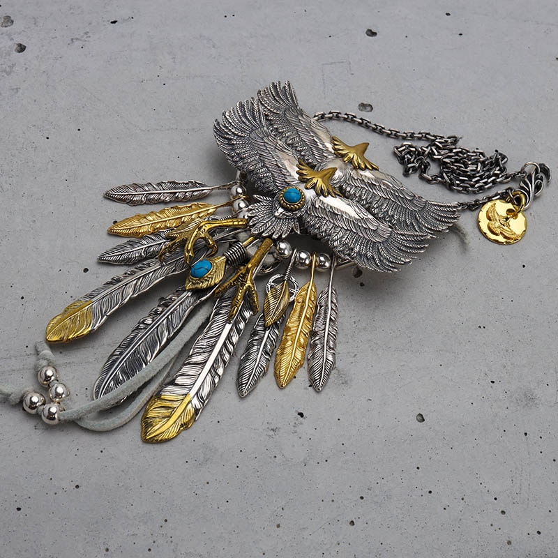 10金製ピンバッジイーグルフォーエバーforever