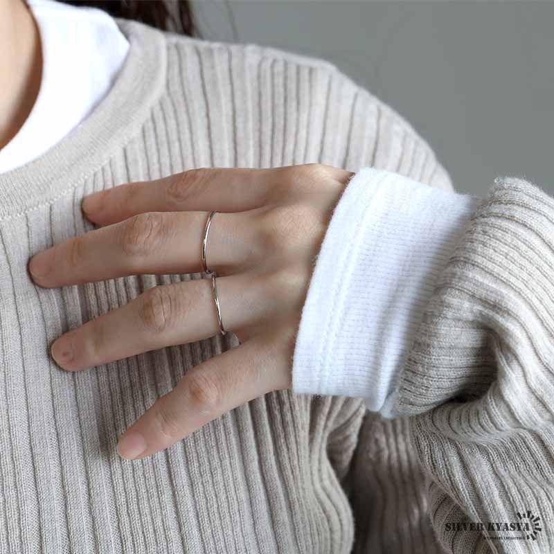 シルバー925 極細リング 幅1mm [cr052] | リング,シルバー925,プレーン