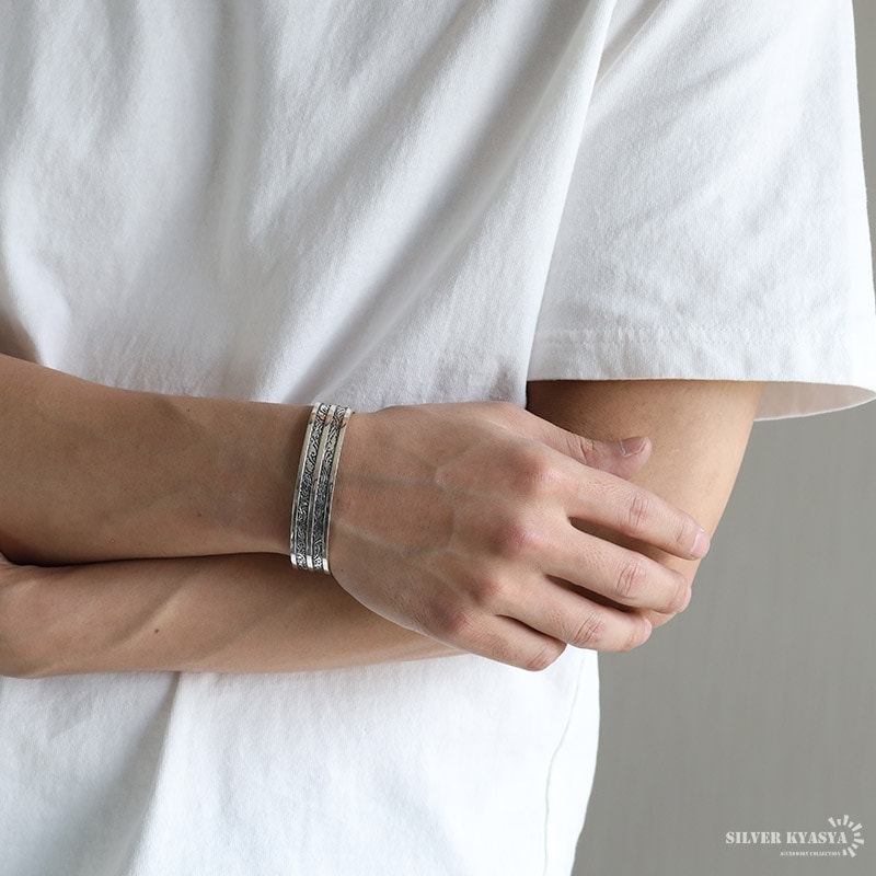 シルバー925 アラベスクバングル ライン [bs226] | スタイルで探す