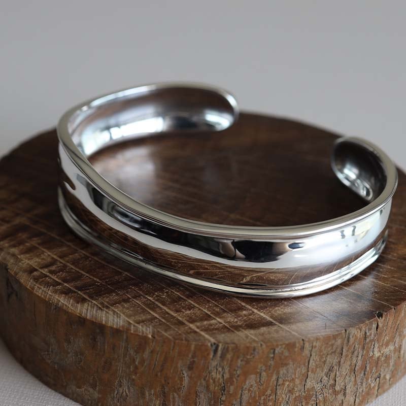 シルバー925 ボーンカフバングル [cb071] | お洒落なレディース