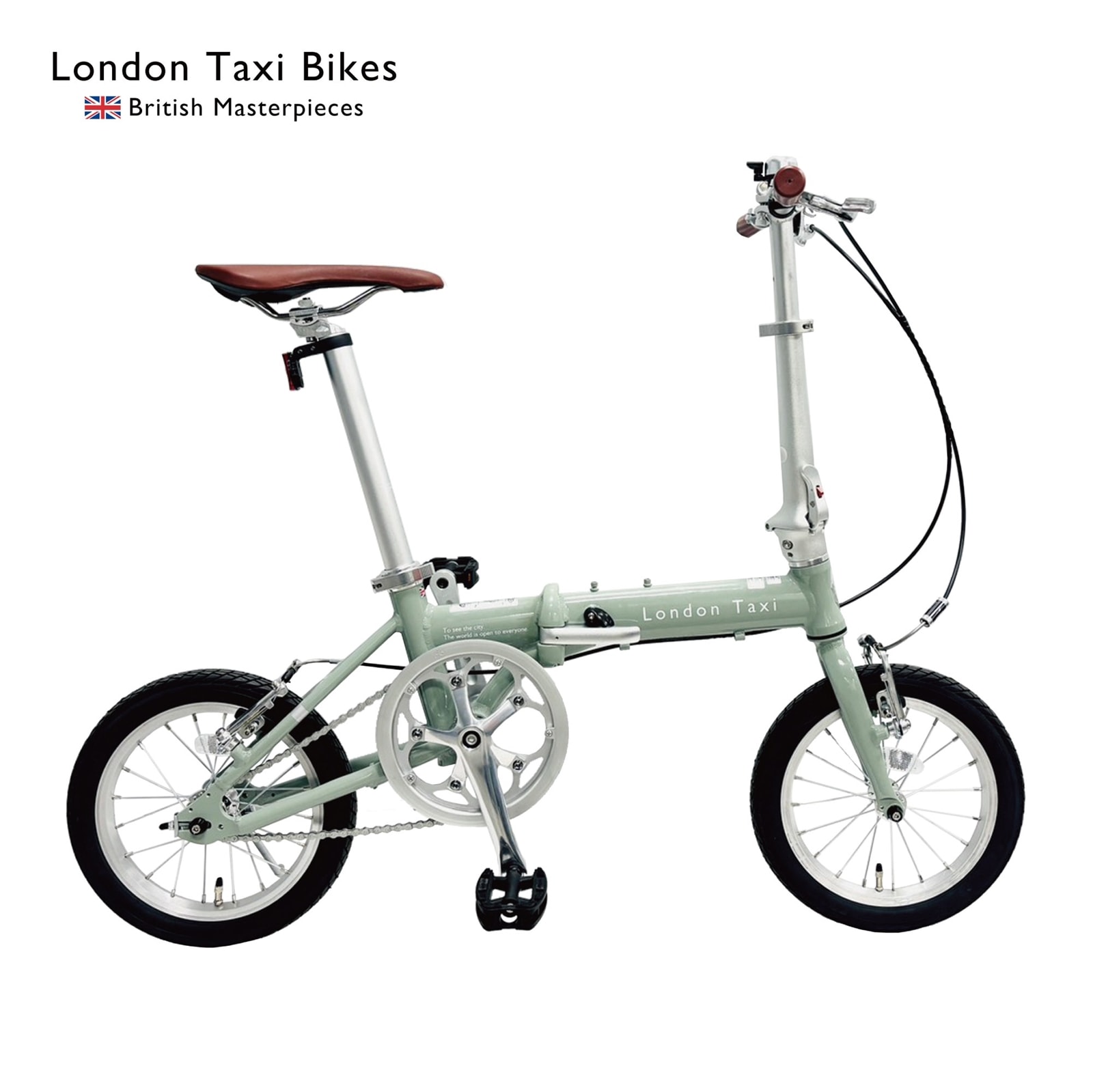 London Taxi FDB140 ジェイドグリーン 折りたたみ自転車 14インチ 通勤
