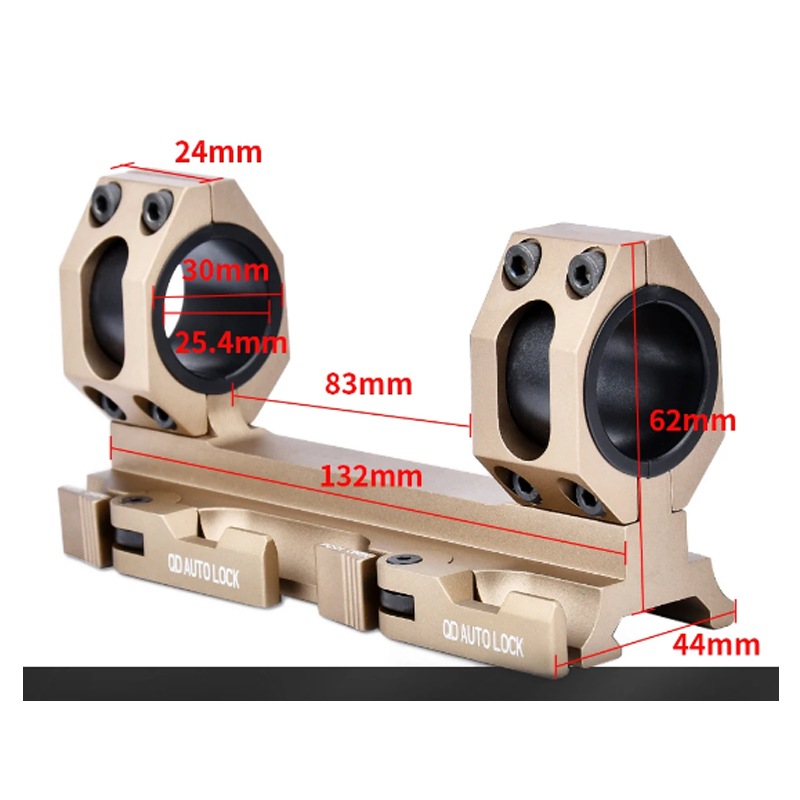 American Defense Scout Sタイプ マウントリング(1inch/30mm) | All