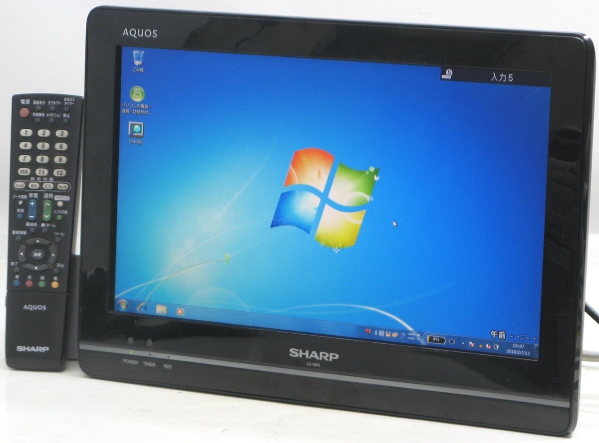 QT-76/SHARP AQUOS LC-16K5 16インチ地上デジタル液晶テレビ 【中古