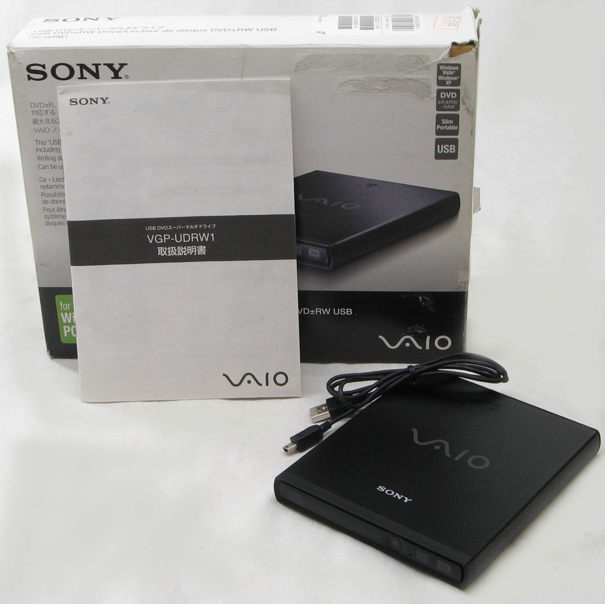 H-99/SONY VAIO VGP-UDRW1 □ DVDスーパーマルチ/外付け USB光学
