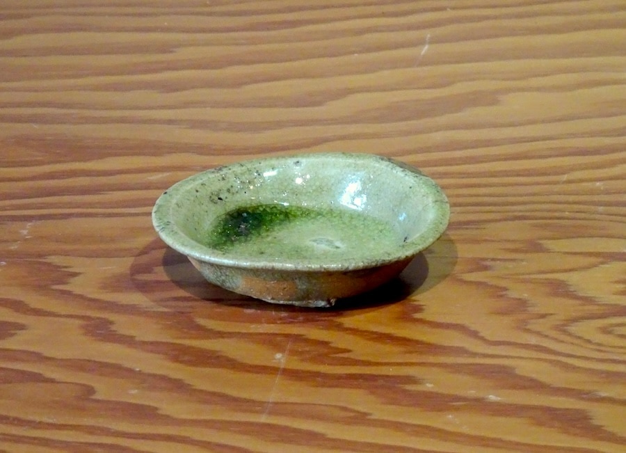 古瀬戸 鉄釉 盃 江戸初期 古美濃 壺屋焼 古常滑 渥美 酒器 小皿 古民芸