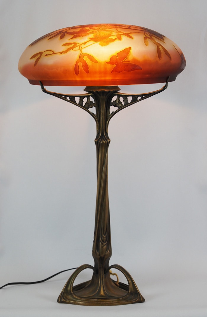 エミール・ガレ 「蝶と楓文ランプ」 | | アトリエ・ブランカ