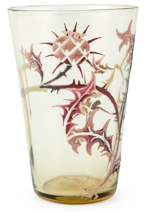 エミール・ガレ 「薊とロレーヌ十字文グラス」 | | アトリエ・ブランカ