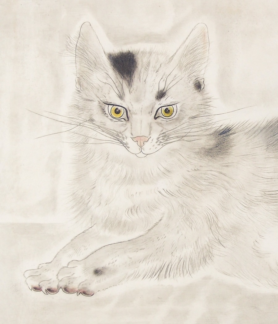 藤田嗣治 「横たわる猫」 | | アトリエ・ブランカ