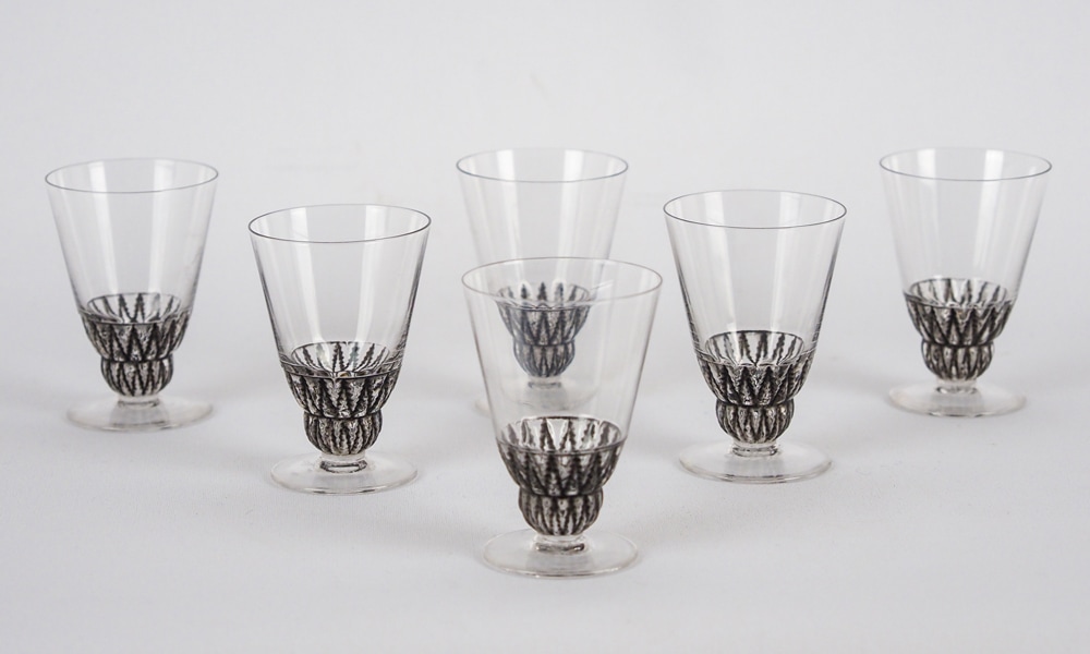 ルネ・ラリック 「ワイングラス：CHAMPIGNY」（◇2客在庫あり