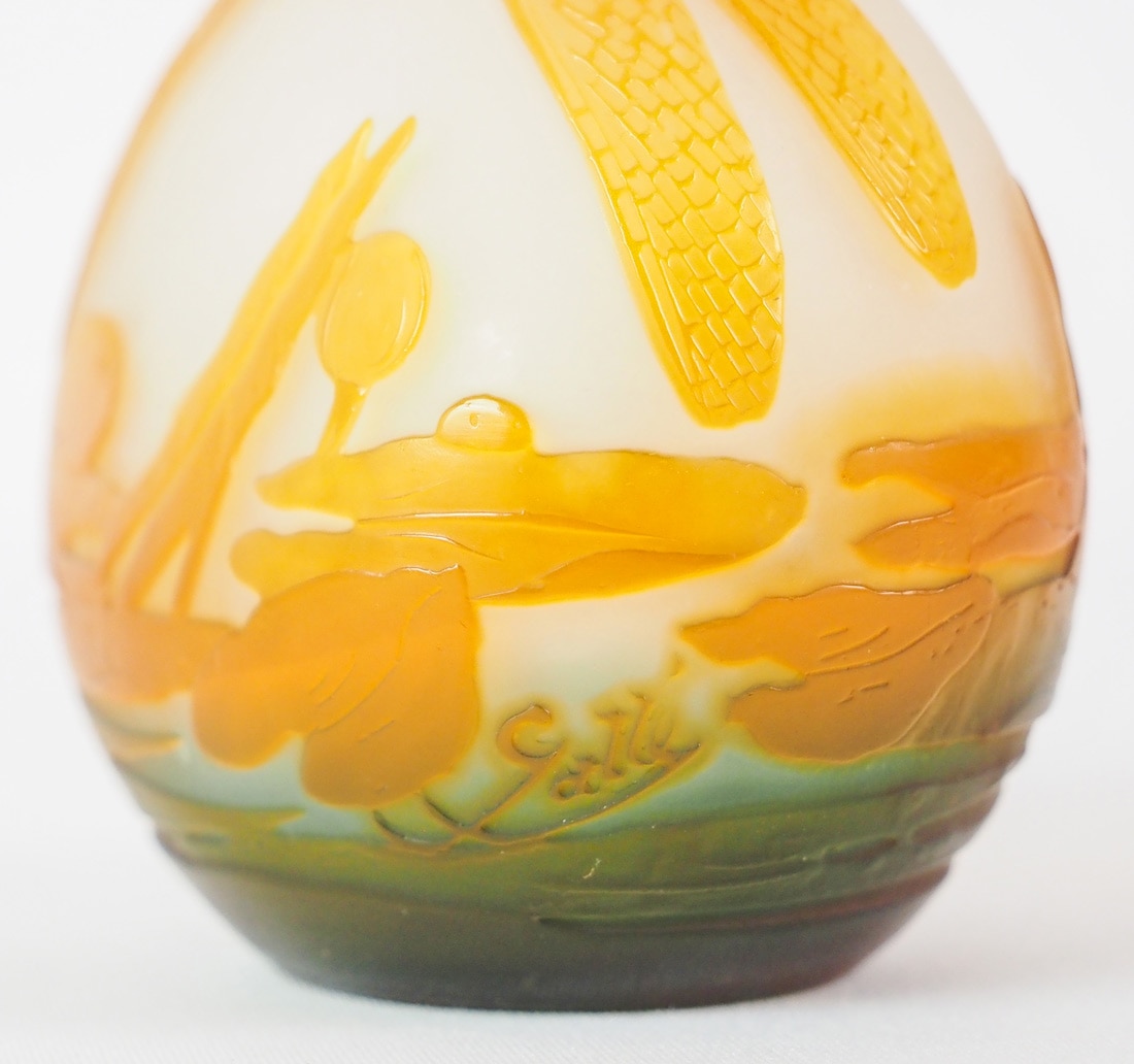 エミール・ガレ 「蜻蛉と睡蓮文花瓶」 | | アトリエ・ブランカ