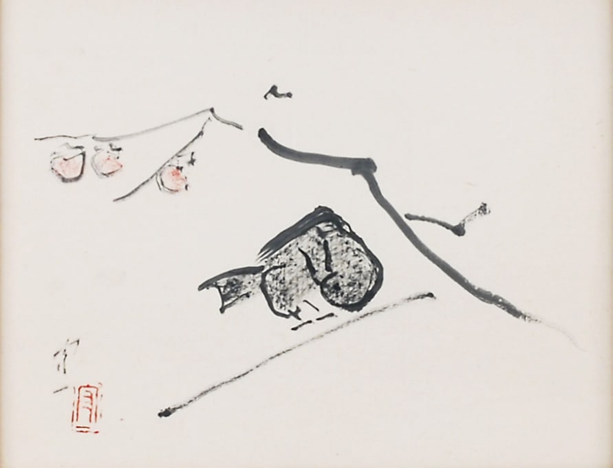 熊谷守一 「柿に烏」 | | アトリエ・ブランカ