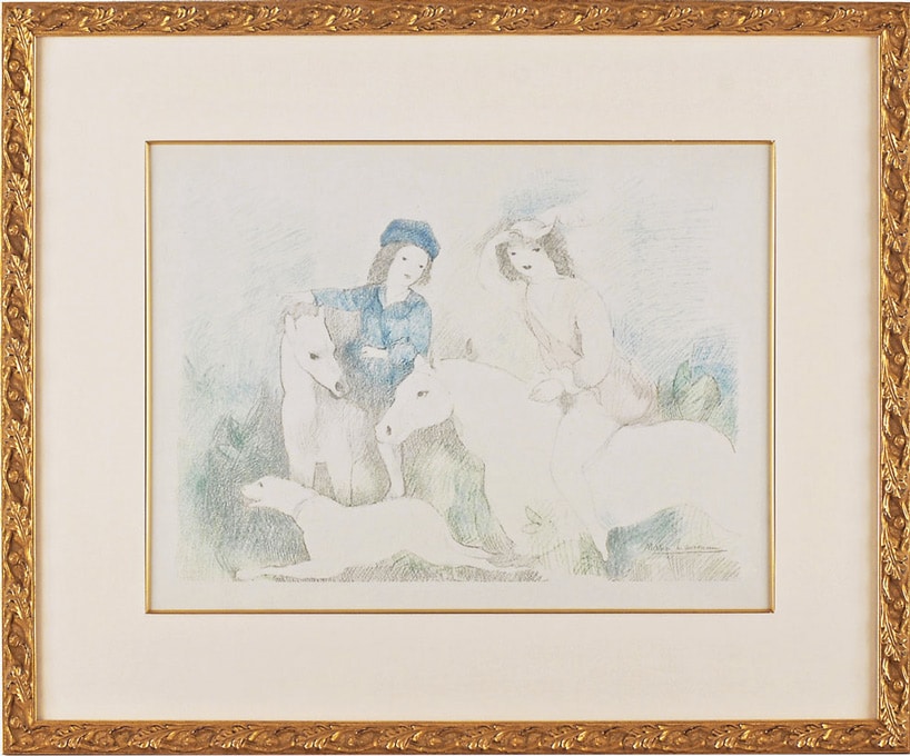 マリー・ローランサン 「乗馬する二人の若い娘」 | | アトリエ・ブランカ