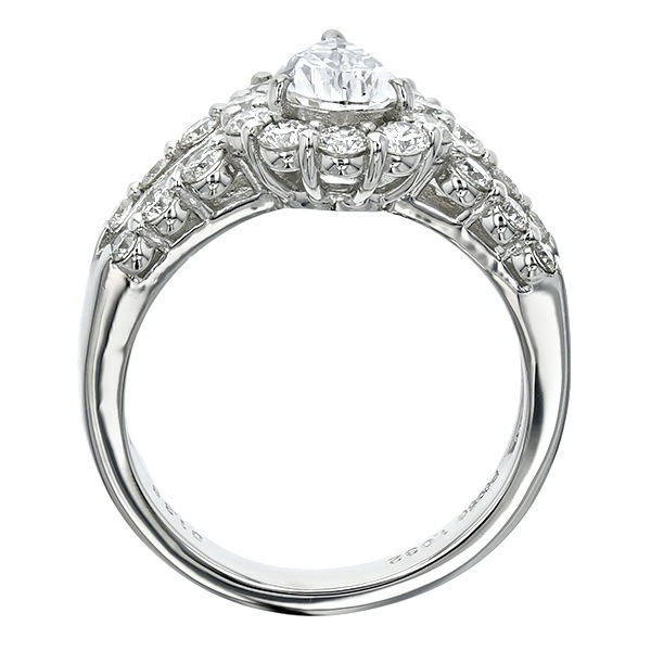 ダイヤモンド リング 1.032ct D SI2 ペアシェイプブリリアントカット