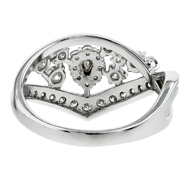 カメレオンダイヤモンド リング 0.091ct SI2 FANCY DARK GRAY