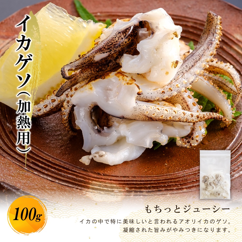 送料無料 あおりいかお試し三昧セット （むき身1尾、いかそうめん100g