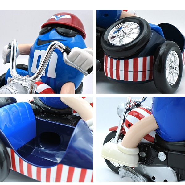 USED品 m&m's チョコレート ディスペンサー ブルー エムアンドエムズ