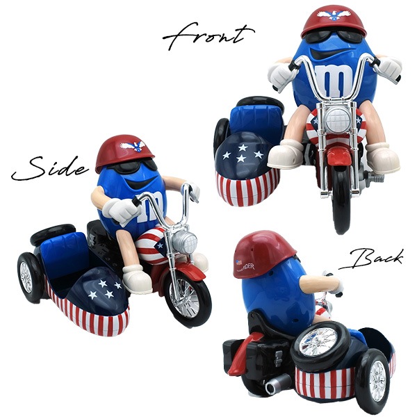 USED品 m&m's チョコレート ディスペンサー ブルー エムアンドエムズ